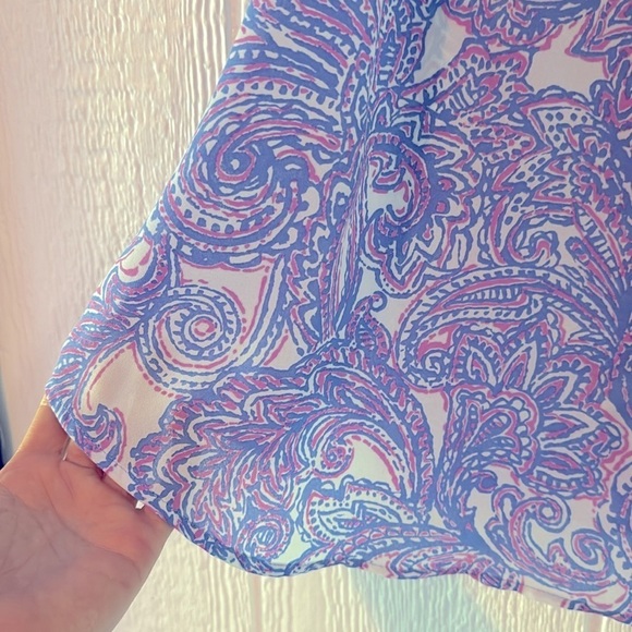 Jones New York Paisley split neck blouse - Picture 5 of 5